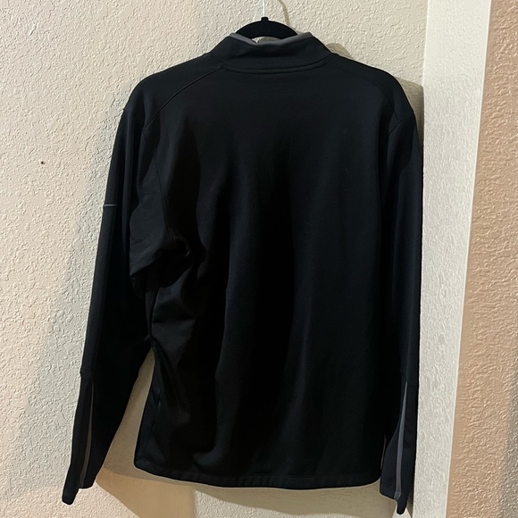 Nike Golf Standard Fit 1/4 Quarter Zip Sweatshirt Black Small S EUC Therma-Fit - Picture 3 of 3
